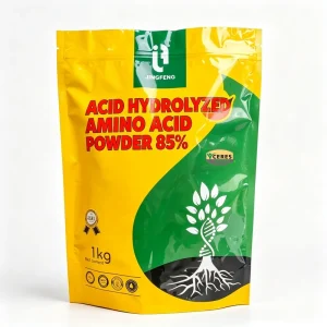 85% Hydrolyzed Amino Acid Powder in a 1 kg printed aluminium foil bag